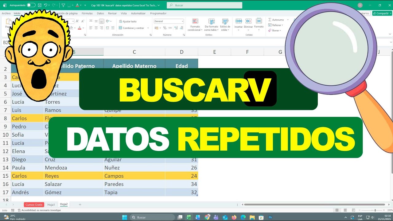 🔥 Método Infalible para Buscar Datos Repetidos en Excel con BUSCARV ...