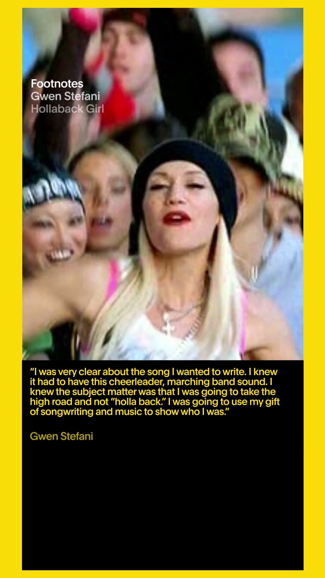 @gwenstefani - The Making of 'Hollaback Girl' | Vevo Footnotes