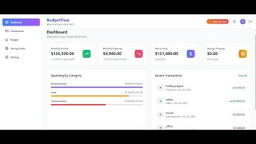 BudgetFlow Budget Tracker App Demo