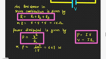 Power Dissipated by a Resistor