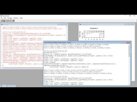 How to Plot Different Data Set Against different Populations in Plot Function (With R-Codes)
