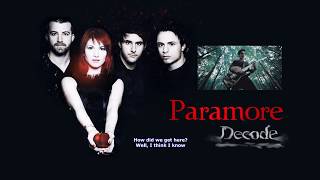 Paramore - Decode Official (Instrumental) Original "with lyrics" Wealth