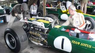 Lotus 43 BRM 16 cylinder engine start