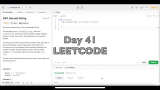Day 41: LeetCode Problem 394. Decode String - Swift