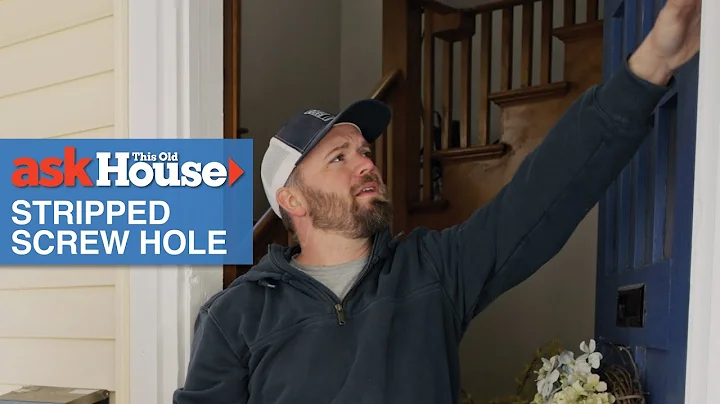 How to Repair a Stripped Screw Hole | Ask This Old House