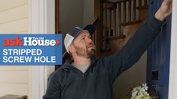 How to Repair a Stripped Screw Hole | Ask This Old House