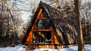 Amazing A-frame House Becomes Cosy Guest Lodge Outside Philadelphia | Tiny House Life