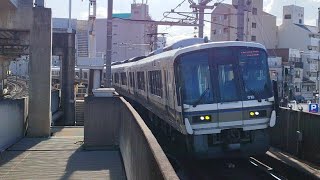 ［高速通過！］221系NA427＋NA423編成　大和路快速　今宮駅通過