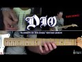 Rainbow In The Dark Guitar Lesson (FULL SONG) - Dio