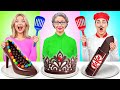 أنا مقابل جدتي في تحدي تحضير الطعام حيل طبخ مضحكة Candy DO 