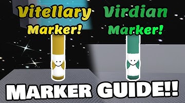 How to get Virdian Marker and Vitellary Marker! (Find the Markers Obby Guide)