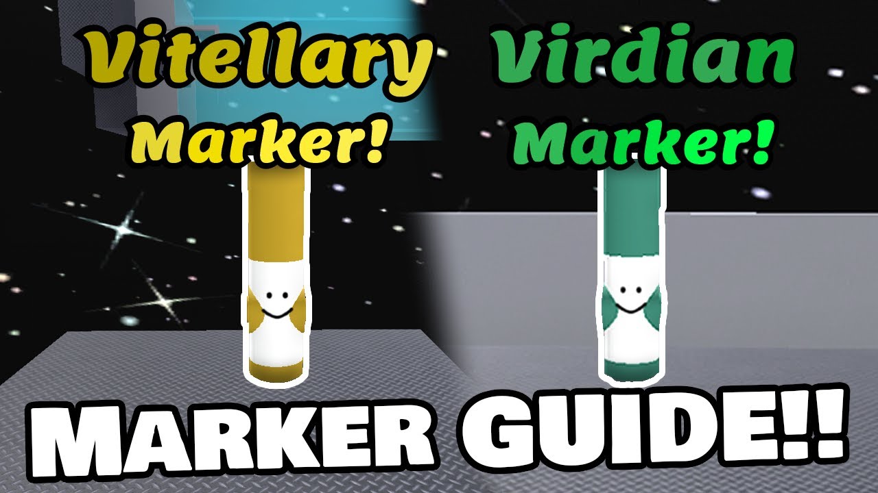 How to get Virdian Marker and Vitellary Marker! (Find the Markers Obby