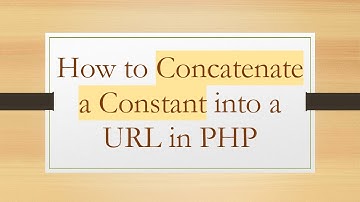 How to Concatenate a Constant into a URL in PHP