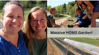 HOME Gardening on a MASSIVE SCALE : Planting a 7500 Square FOOT GARDEN!