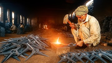 How An Old Man Is Making Pickaxe | Manufacturing Pickaxe in Factory
