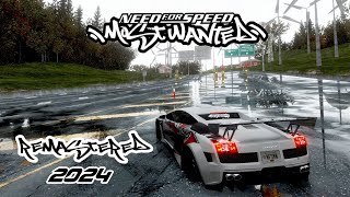 Need For Speed Most wanted REMASTERED | Best Graphics Mod 2024 | Lamborghini Gallardo Gameplay