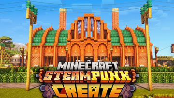 I Built an ELECTRIC POWER PLANT with CREATE MOD in STEAMPUNK Minecraft