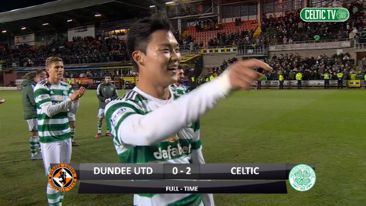 Dundee Utd 0-2 Celtic Post-match celebrations and Oh dancing!