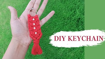 DIY Macrame Keychain / Easy Macrame Tutorial 😊