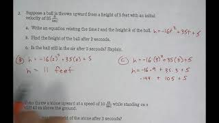 Algebra 1 - 9.4 Worksheet Packet