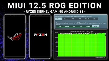 REVIEW MIUI 12.5 ROG EDITION ANDROID 11 + RYZEN KERNEL REDMI NOTE 8 GINKGO CUSTOM ROM GAMING