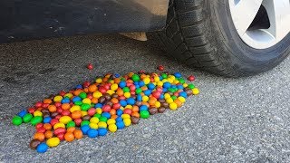 Crushing Crunchy & Soft Things by Car! EXPERIMENT CAR vs M&M screenshot 1