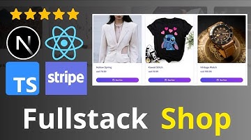 FullStack Ecommerce Store - NextJS, React, Stripe, Typescript, Tailwind CSS