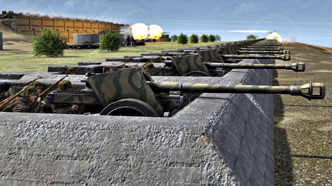 GERMAN SUPERFORTRESS vs ALLIED ASSAULT | Gates of Hell