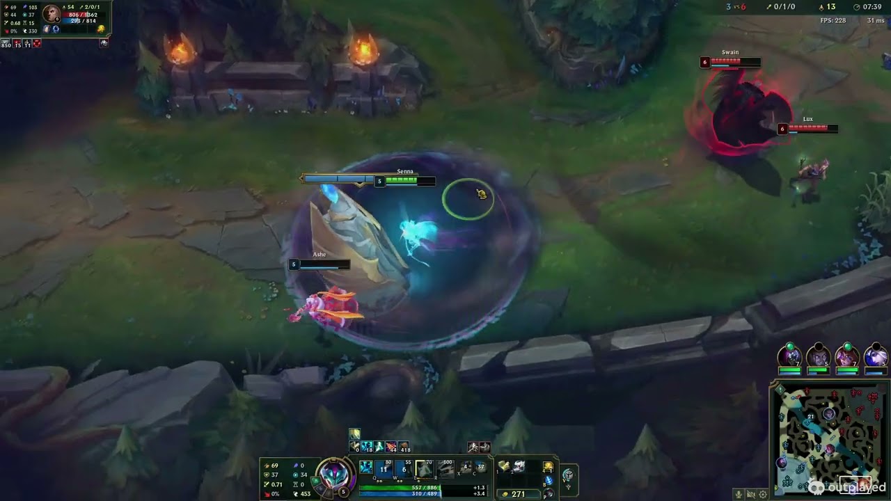 League of Legends Match 21 Supp Senna