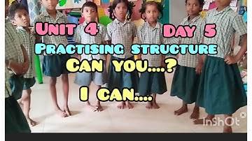 unit 4 /Term 1/ Day 5/Practising the structure can you..?.. I can.... /English Ennum Ezhuthum