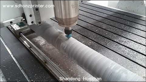 4 axis CNC router engraving machine with rotating axis, cylindrical stone, rotary wood lettering cut