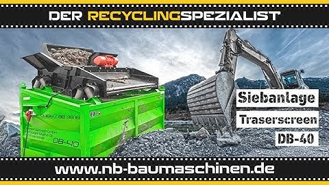 Traserscreen DB-40  | Mobile Siebanlage | 2 Fraktionen