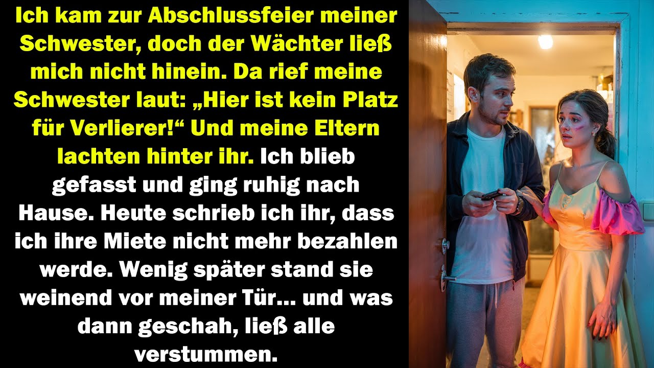 Meine Schwester nannte mich einen Verlierer bei ihrer Feier – doch meine Entscheidung änderte alles…