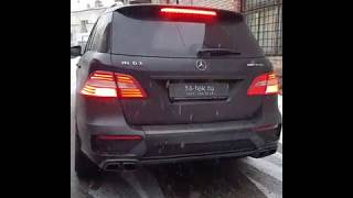 Качественная выхлопная система на Mercedes ML63 AMG