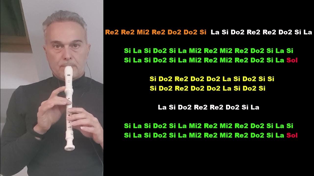Impariamo a suonare la PRIMA VOCE di TU SCENDI DALLE STELLE Flauto dolce tutorial YouTube