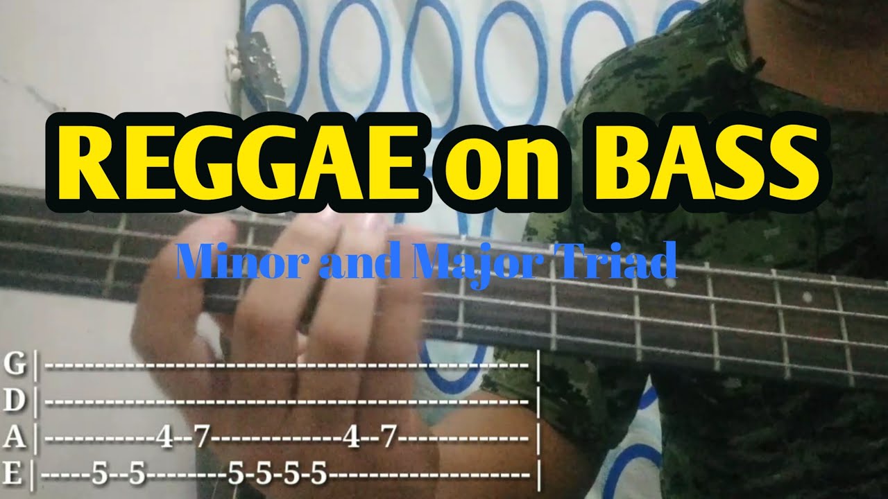 How to Play Basic Reggae on Tutorial on Bass Guitar Minor and Major