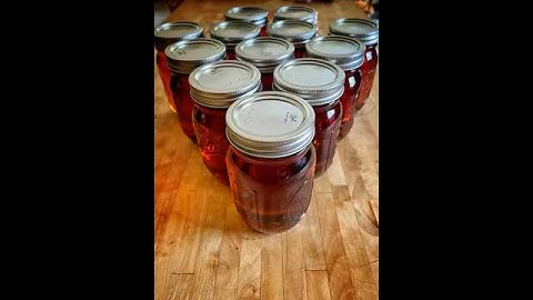 First batch of Pure Maple Syrup 2025 #maplesyrup