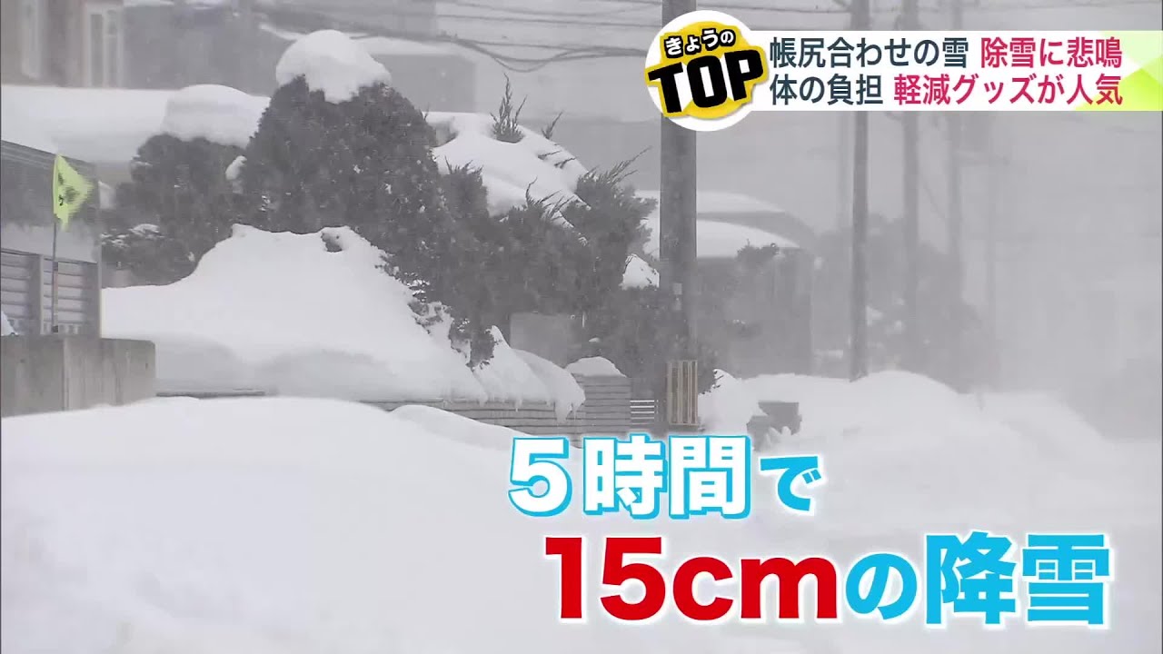 札幌市で5時間に15cmの降雪 1月は少なかったのに“帳尻合わせ”の雪に