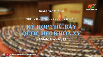 Phiên chất vấn và trả lời chất vấn - Kỳ họp thứ 7 của Quốc hội khóa XV (Buổi sáng P2)