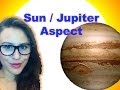 Jupiter conjunct Sun. Jupiter aspect Sun in the Birth Chart