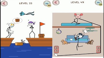 Thief Puzzle(WEEGOON)- Funny Stickman Brain Puzzle Game - Levels 21-50 Android Gameplay Walkthrough