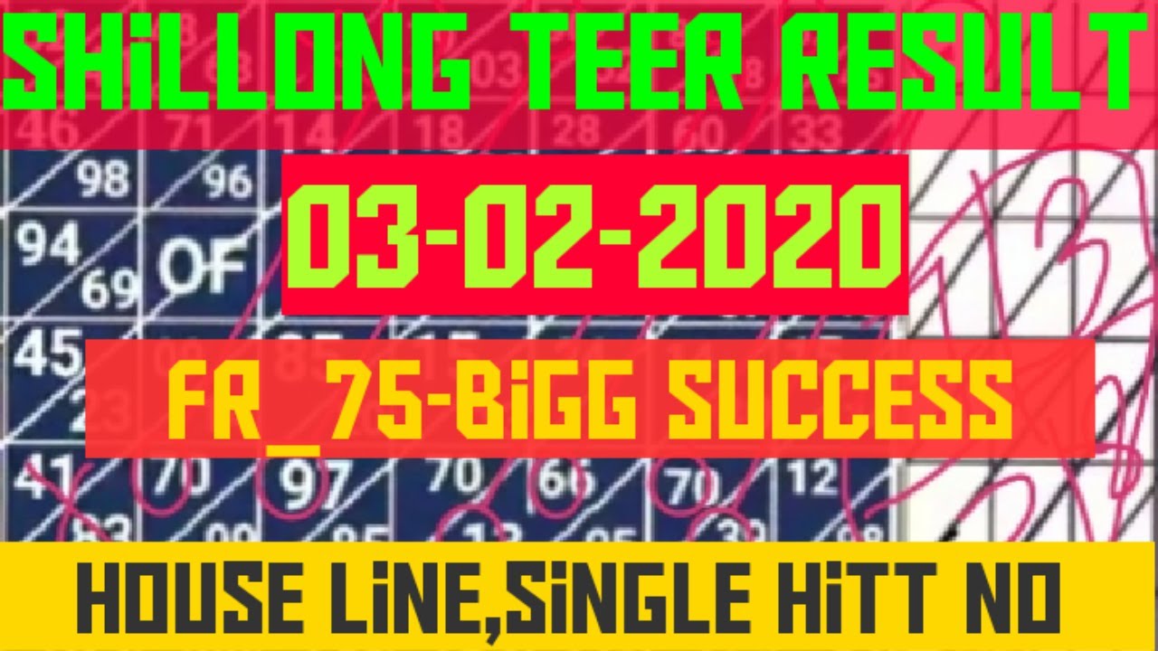 teer-result-03-02-2020-shillong-teer-common-number-today-youtube