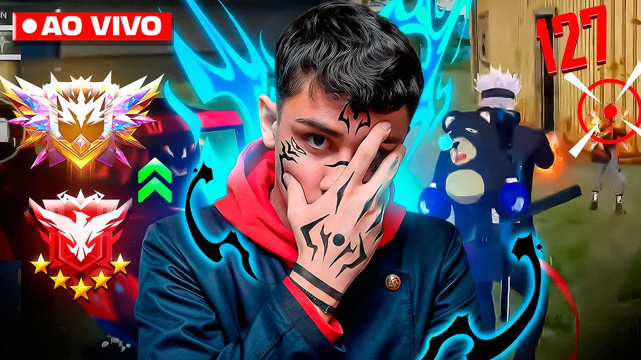 FREE FIRE AO VIVO - JOGANDO COM INSCRITOS ! DESAFIANTE BR RANK ! 01 BRASIL DE CARAPINA? 😳🩸