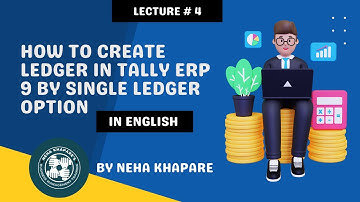 Creation of Ledger in Tally ERP 9 using single ledger option (english)