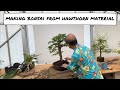 Making Bonsai from Hawthorn Material