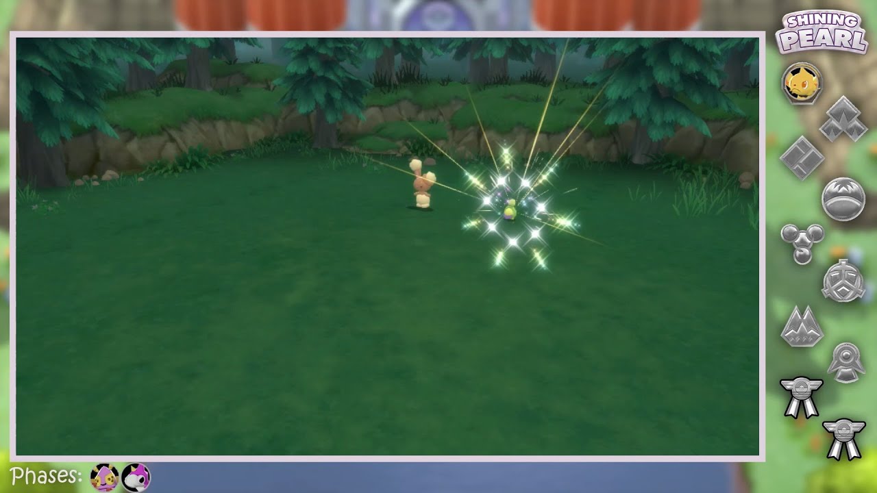 Live! Shiny Budew in Shining Pearl after 524 Seen! +Shiny Wurmple (SPBQ #2)