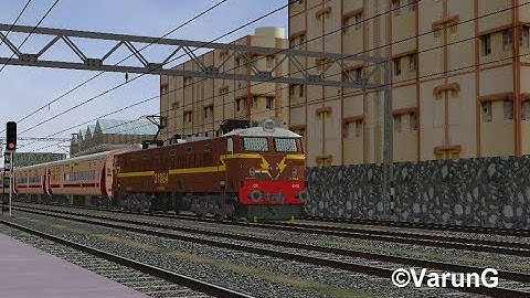 Newly Upgraded Utkrisht 12126 Pragati Express burning the tracks of Mumbai in MSTS/Open Rails.