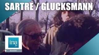 Jean-Paul Sartre et André Glucksmann manifestent devant l'ambassade d'URSS | Archive INA