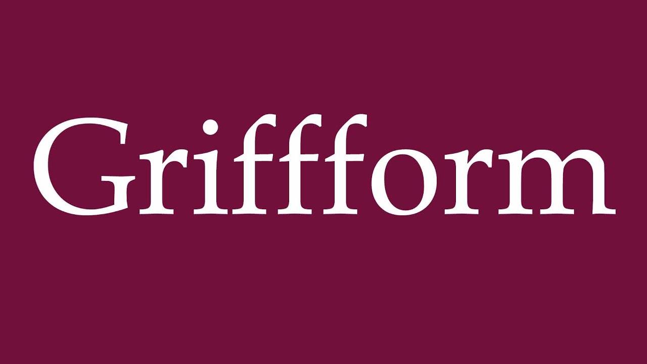 How to Pronounce ''Griffform'' (Handle shape) Correctly in German