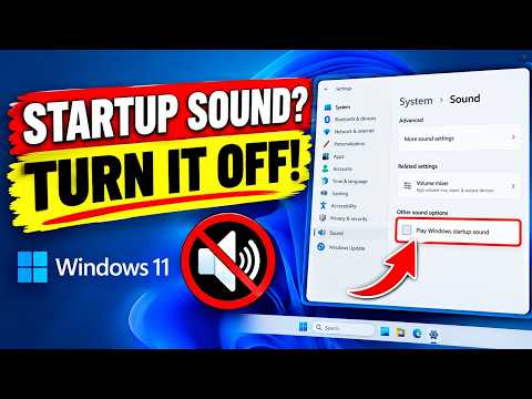 How to Disable Startup Sound in Windows 11 (Turn It OFF Fast!)